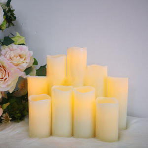 مصباح شمع إلكتروني <span class=keywords><strong>LED</strong></span> بلاستيكي مقاوم للماء مناسب للفنادق والزفاف لتنظيم المشاهد بصورة متأثرة بالضوء - Product Image 4