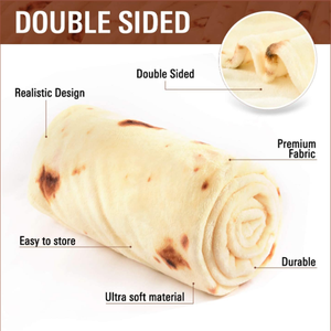 Couverture de pizza d'<span class=keywords><strong>hiver</strong></span> en tissu doux et confortable, personnalisée avec logo, de haute qualité, fabriquée en Chine - Product Image 2