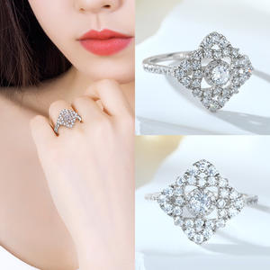 Pendientes de colocación de vestido Diamante para regalo de madre Zirconia Sterling 925 Conjunto de joyas de plata - Product Image 5