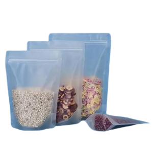 High Barrier Recyclable Zipper Pouch Food Grade Resealable Plastic Packaging Bag with <b>Window</b> for Nuts Dried Snacks Retail - Product Image 1