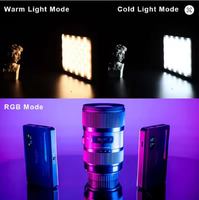 Lumière vidéo LED RGB Rundour M1-SE, batterie rechargeable intégrée 4000 mAh, 126 LED, 10 W, température de couleur réglable