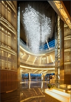 ECOJAS Lustres design sur mesure Grand escalier Décoration Hôtel Éclairage artistique Murano Plume de verre LED Suspendus Chan