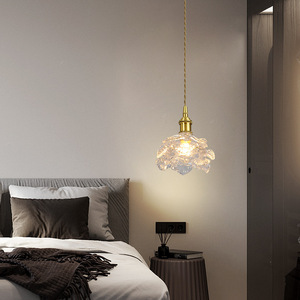 Nordic <b>Vintage</b> Style Creative Brass Glass Pendant <b>Lamp</b> Modern Design for Hotel Bedroom Corridor & Restaurant Lighting - Product Image 2