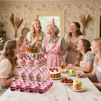 Support à gâteaux en acrylique haut de gamme, présentoir transparent pour cupcakes et pâtisseries, idéal pour mariages et anniversaires