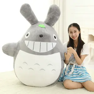 ญี่ปุ่นร้อนการ์ตูนภาพยนตร์ Totoro ตุ๊กตาสัตว์หมอนเตียงขนาดใหญ่ Totora หมอนนอนเด็กของขวัญขายส่ง