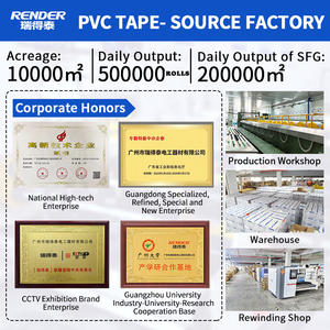 Nastro di Avvertimento in PVC Stampato Personalizzato ad Alta Adesività, Giallo, Durevole, Tensione Nominale 600V, Prodotto da RENDER G1304, Produttore Cinese - Product Image 6