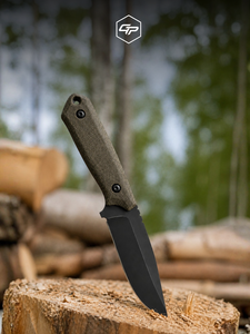 Couteau artisanal en acier O2 à pointe tombante pour le camping et la chasse, lame fixe pleine longueur avec étui Kydex, équipement de plein air, DIY, OEM - Product Image 5