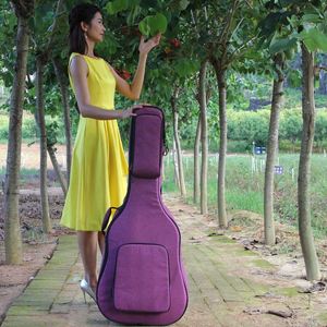 Sac à dos pour <span class=keywords><strong>guitare</strong></span> folk en coton et lin de haute qualité K8, extra épais 25 mm, pour orgue électronique, broderie et impression de logo – Vente en gros directe - Product Image 5