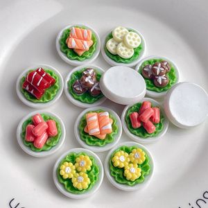 Accessoires en résine brillants en forme de <span class=keywords><strong>jambon</strong></span>, maïs et accompagnement pour hot pot, pour décorations de coques de téléphone DIY, accessoires pour cheveux et autocollants - Product Image 3