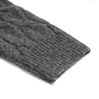 AiNear Großhandel Custom Logo Design Oem & Odm Langarm High Collar Einfarbiges Kabel Herren Angora Mohair Strick pullover
