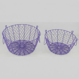 Iron Wire <b>Basket</b> Set of 2 pcs - Product Image 1