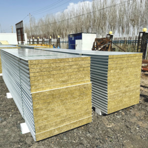 Pannelli Sandwich Ignifughi in Lana di Roccia GUANGQIA per Tetti e Pareti per <span class=keywords><strong>Materiali</strong></span> di Rivestimento per Edifici Prefabbricati - Product Image 1