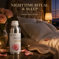 Huile Essentielle de Rose de Damas (Rosa Damascena) pour un Sommeil Réparateur et une Relaxation Naturelle – Rituel Nocturne