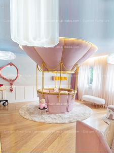 Letto di Lusso Europeo per Ragazze, Letto Principessa Rosa da Sogno, Letto Singolo a Forma di Castello per Bambine, Personalizzabile e Multifunzionale per Camera da Ragazza - Product Image 3