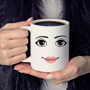 コーヒーミルクカップ,工場プロモーションかわいいシンプルな女性表情マグカップクリエイティブセラミック - Product Image 6