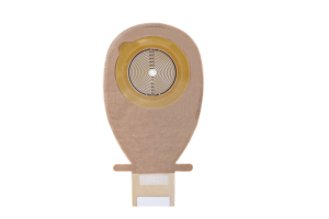 Bolsa de Ostomía Intestinal de Una Pieza con Protección Cutánea, Brida Hidrocoloide, Filtro de Control de Olores, Adecuada para Pacientes con Colostomía - Product Image 1