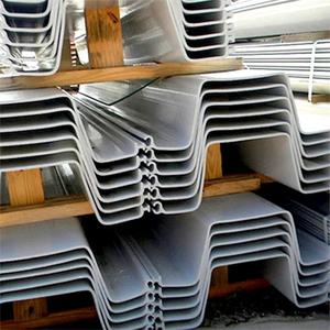Palplanches composites en acier en forme de Z de haute qualité personnalisées à faible quantité minimale de commande az - Product Image 1