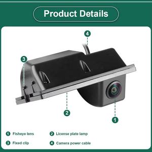 GreenYi 170 1920*1080P HD AHD Caméra <span class=keywords><strong>de</strong></span> <span class=keywords><strong>recul</strong></span> pour Land Rover/Freelander 2/Discovery 3-4/Range Rover Sport Car - Product Image 2