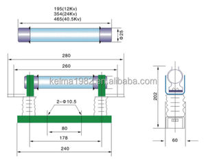 Высоковольтный предохранитель для силового трансформатора, предохранитель XRNP 3.6kv/7.2kv/10KV/12KV/24KV/35KV/40.5KV - Product Image 5
