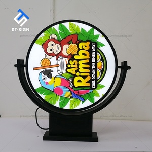 Độ sáng cao Đầy đủ màu sắc tùy chỉnh quảng cáo kinh doanh xoay hình chữ nhật treo Acrylic <span class=keywords><strong>Led</strong></span> ngoài trời không thấm nước hộp Đèn - Product Image 3