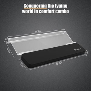 Soporte inclinado para teclado de computadora y reposamuñecas para una escritura ergonómica fácil - Product Image 5