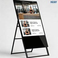 Letrero Electrónico de Pie con Carcasa de Aluminio HRAY, Relación de Contraste 3000:1, para Exhibición en Vestíbulos de Restaurantes, OEM, ODM