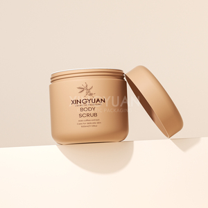 Pot en plastique PP personnalisé de couleur orange pour crème cosmétique 500 ml, pot pour lotion corporelle, gommage, crème pour les yeux et le visage, pour l'emballage des produits de soin de la peau - Product Image 5