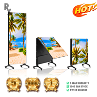 Écran d'affichage LED portable RX Shop Store P1.25-P2.6 pliable couleur intégrale avec Wi-Fi et USB pour centres commerciaux