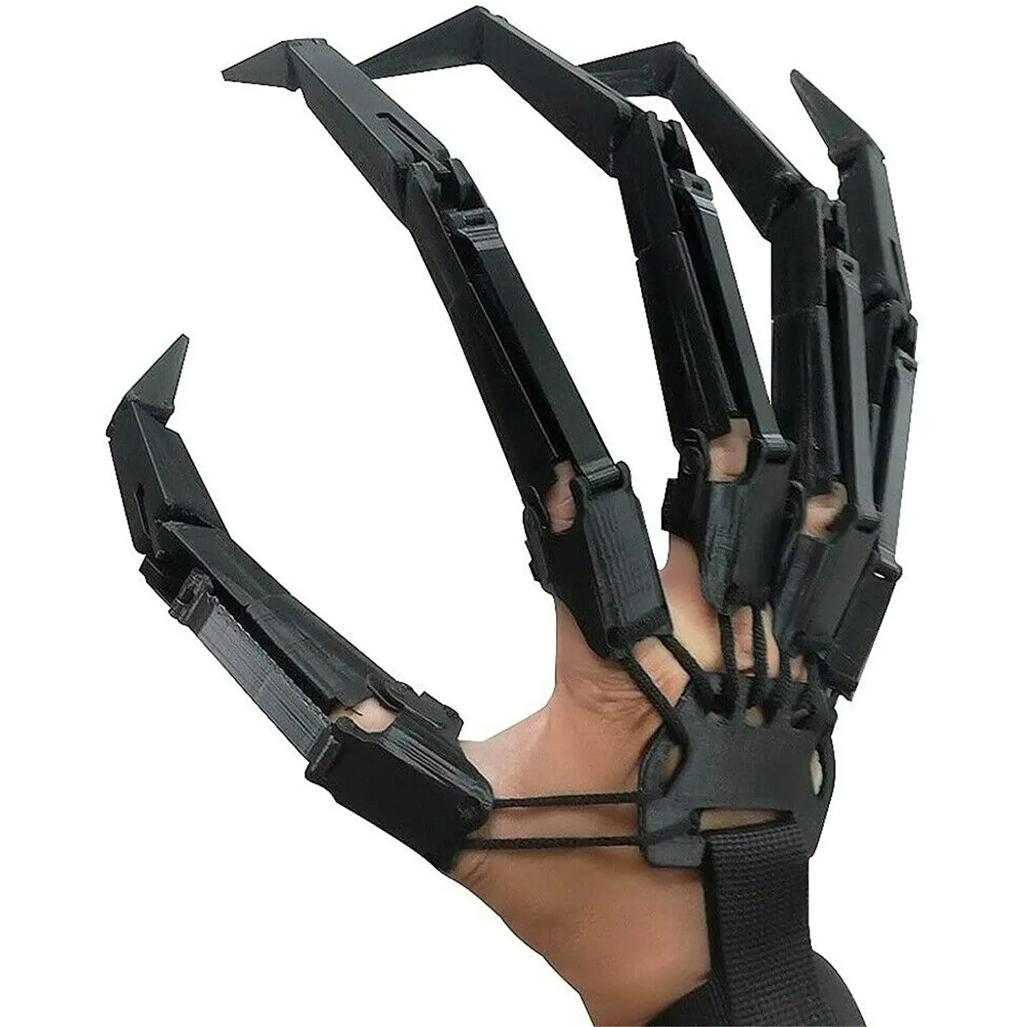 3D Printed Halloween Articulated Fingers Extensions Halloween Finger Decoration Props Horror Ghost Claw Props Movable Finger