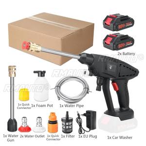 เครื่องฉีดน้ำแรงดันสูงไร้สาย 70 บาร์ 2000 วัตต์ สำหรับล้างรถยนต์ แบบชาร์จไฟได้ ใช้กับแบตเตอรี่ Makita 18V พร้อมหัวฉีดโฟม - Product Image 5