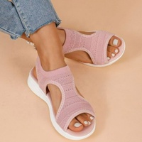 Sandales plates d'été légères à talon bas pour le sport en plein air, à enfiler, style plateforme, vente en gros