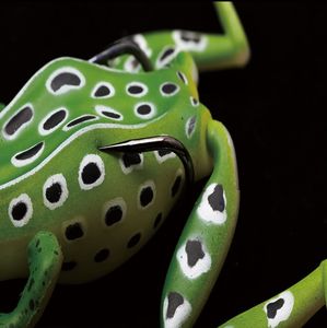 Señuelo de pesca de rana suave, cebo de silicona elástica con gancho de garra, cabeza de <span class=keywords><strong>serpiente</strong></span>, lubina, superficie de mar, 65mm, 17,2g - Product Image 3