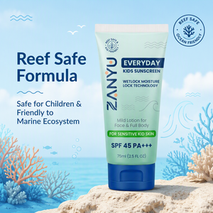 Crema Solare SPF45 per <span class=keywords><strong>Bambini</strong></span> a Marchio Privato, Delicata e Idratante, Sicura per i Coralli, per Pelle Sensibile di <span class=keywords><strong>Bambini</strong></span>, Viso e Corpo - Product Image 2
