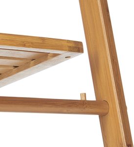 <strong>Bamboo</strong> <strong>Towel</strong> Rack Folding <strong>Bamboo</strong> Ladder <strong>Towel</strong> Rack Stand with 3 Shelves 3 <strong>Rails</strong> - Product Image 5