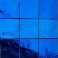 201 304 emas perak biru perunggu air cermin riak 300*300MM butir besar mosaik logam latar belakang Solid