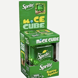 Jouet à presser vert et rouge NeD Nice Cube Sprite Schylling, jouet sensoriel anti-stress à pincer, jouet de compression pour soulager le stress et la tension - Product Image 2