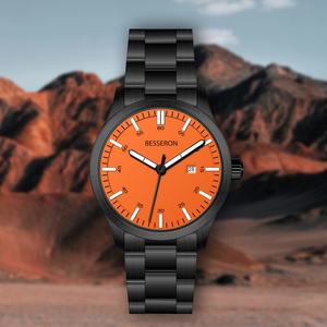 Invic <b>Men's</b> <b>Quartz</b> <b>Watch</b> with Steel Band Hot Sale Casual Fashion Clown Dial 43mm Diameter Stainless Steel Band - Product Image 1