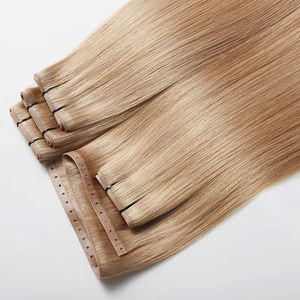 Extension <span class=keywords><strong>de</strong></span> cheveux humains en trame XO <span class=keywords><strong>sans</strong></span> couture, micro-<span class=keywords><strong>perles</strong></span>, trou invisible, trame injectée, trame papillon, trame en peau PU avec trous - Product Image 1