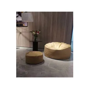 Living room sofas sponge compressed foam bean bag chairs giant beanbag home furniture lounger sofa bed cover