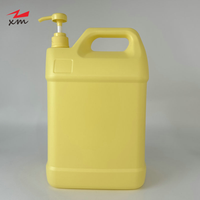 Bouteille vide en plastique HDPE de 2,5 L pour savon liquide, détergent vaisselle, gel douche, lotion, avec bouchon à vis, pour savon pour les mains