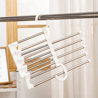 Presse à pantalons magique domestique, armoire de rangement, cintre à pantalons multicouche, séchage Portable, rétractable, pliable