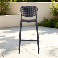 Chaise de plage et de piscine en plastique rétro, nouveau design, tabouret de bar confortable en plastique, vente en gros
