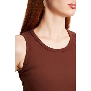 Top Corto de Mujer, Moderno, Sin Mangas, Estilo Urbano, Casual, Ajustado, Deportivo, para Gimnasio - Product Image 6
