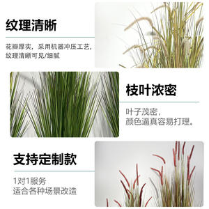 Plantas Artificiales de Césped Cola de Zorro en Maceta, 100cm 200cm de Altura, Simulación Realista, Decoración Interior para Hogar, Sala de Estar, Accesorios para Bodas - Product Image 4
