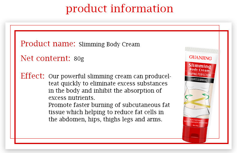 Customized Body Slimming Cream - Firming & Stretch Effective