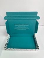 Boîte d'expédition innovante à fermeture éclair avec bande adhésive, sans colle, facile à ouvrir, en carton ondulé, pour les marques e-commerce haut de gamme