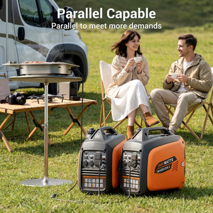 เครื่องกำเนิดไฟฟ้าเบนซินแบบพกพา 2000W/2800W ระบบ 4 จังหวะ ประหยัดพลังงาน น้ำหนักเบา แรงดันไฟฟ้าคู่ 230V 50/60Hz สตาร์ทด้วยระบบดึงกลับ รุ่น Super Silent - Product Image 5