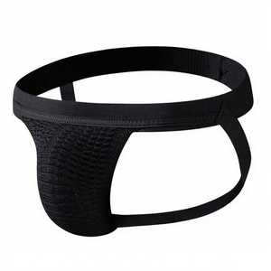 Của nam giới 2.5cm Dây thắt lưng sexy đồ Lót Dệt Kim Gấu jockstrap đồ lót thoáng khí sexy thongs gay người đàn ông jockstrap - Product Image 1