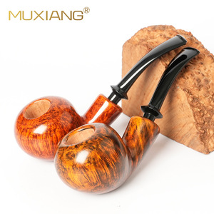 Muxiang Tobacco Pipe Bent Type Sandalwood Briarwood Handmade Smoking Pipe For Men - Product Image 2