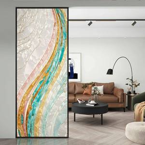 Cloison de luxe sur mesure du sol au <span class=keywords><strong>plafond</strong></span>, écran en verre émaillé artisanal et métal pour projets d'aménagement intérieur d'hôtels, centres commerciaux, magasins et salons - Product Image 6